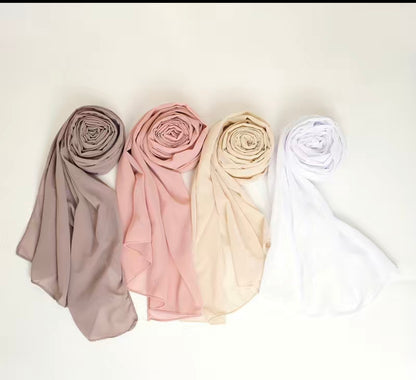 Breathable Chiffon Solid Color Scarf