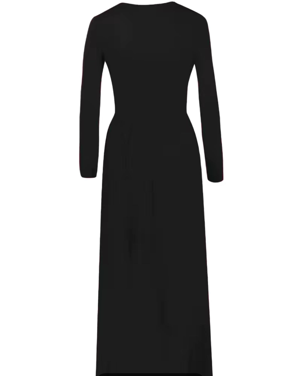 Ruched Solid Maxi Dress
